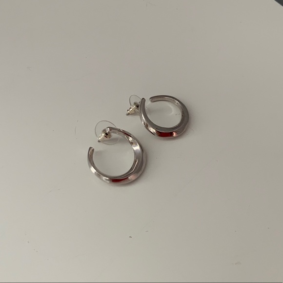 Set of 5 Open Hoop Earrings - Picture 5 of 5